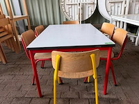 Kindertafel + 6 stoelen - afbeelding 2 van  3