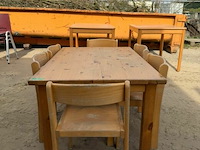 Kindertafel + 6 stoelen - afbeelding 2 van  2
