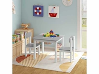 Kindertafel en stoelset, 1 kindertafel + 2 kinderstoelen
