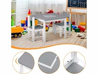 Kindertafel en stoelset, 1 kindertafel + 2 kinderstoelen - afbeelding 4 van  6