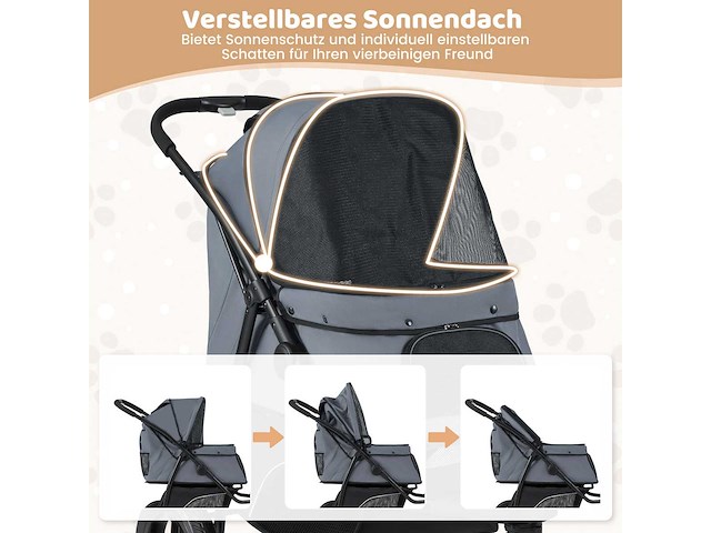 Kinderwagen voor honden van 25 kg - afbeelding 3 van  3
