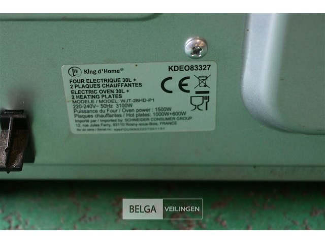 King d'home oven met 2 kookplaten - afbeelding 4 van  4