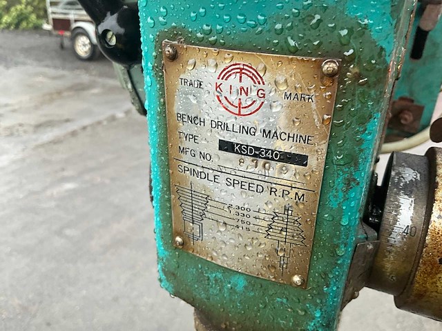 King ksd-340 kolomboormachine - afbeelding 10 van  10