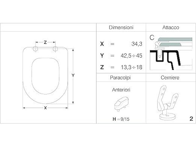 King seat dolomiet clodia toiletbril - afbeelding 3 van  3