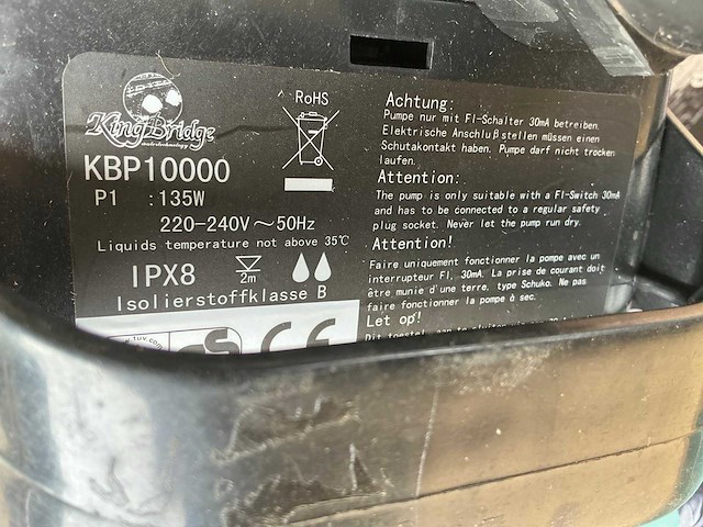 Kingbridge kbp10000 vijverpomp (2x) - afbeelding 7 van  7
