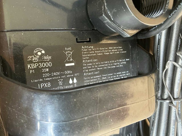Kingbridge kbp3000 vijverpomp (7x) - afbeelding 7 van  8