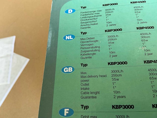 Kingbridge kbp3000 vijverpomp (7x) - afbeelding 6 van  8