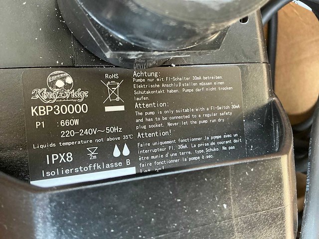 Kingbridge kbp30000 vijverpomp - afbeelding 7 van  10