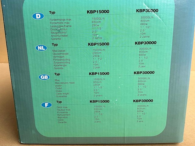 Kingbridge kbp30000 vijverpomp - afbeelding 9 van  9