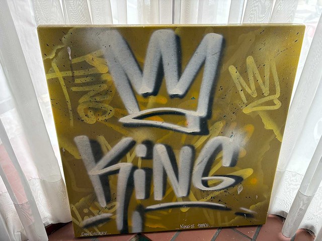 Kings table graffiti kunstwerk - afbeelding 1 van  3