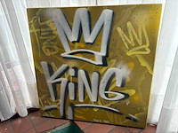Kings table graffiti kunstwerk - afbeelding 3 van  3