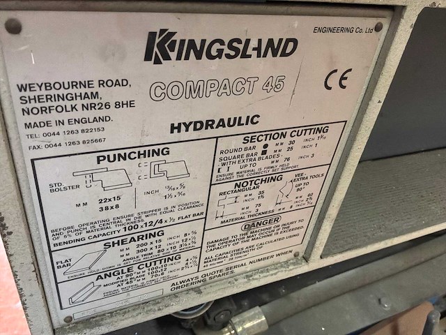 Kingsland compact 45 pons- en knipmachine - afbeelding 4 van  4