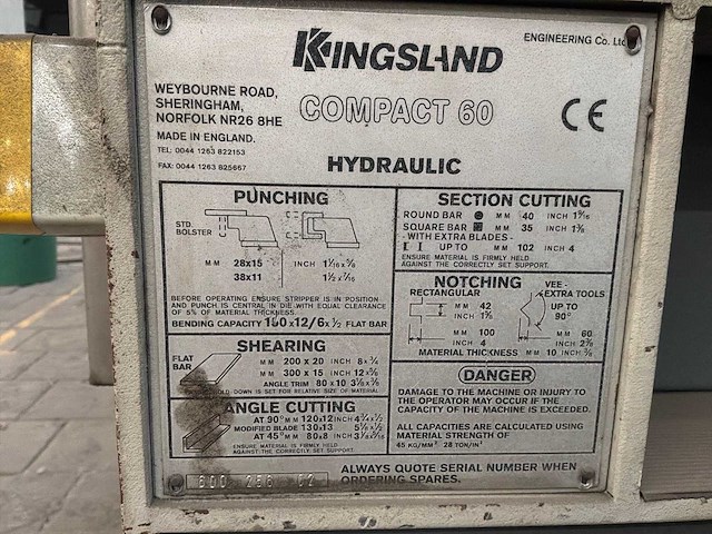 Kingsland compact 60 pons- en knipmachine - afbeelding 8 van  8
