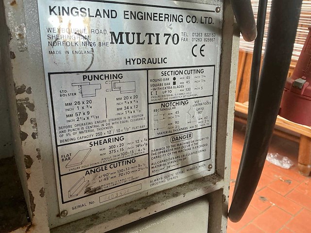 Kingsland multi70 pons- en knipmachine - afbeelding 5 van  13