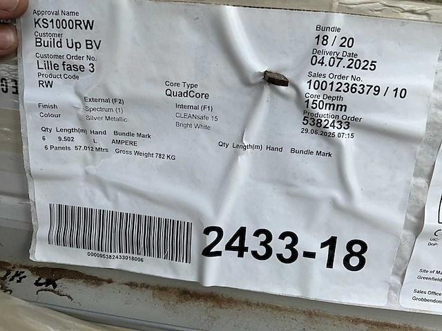 Kingspan quad-core isolatiepanelen (18x) - afbeelding 4 van  12