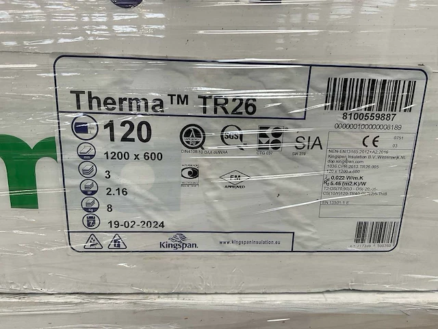 Kingspan therma tr26 120 isolatieplaten - afbeelding 4 van  4