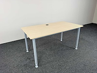 Kinnarps - bureau 140x80 - bureautafel (2x) - afbeelding 1 van  5