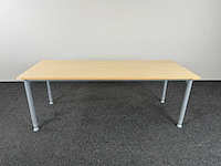 Kinnarps - bureau/vergadertafel 200x80 - bureautafel (8x) - afbeelding 3 van  5