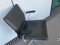 Kinnarps lederen vergaderstoel (6x) - afbeelding 3 van  6