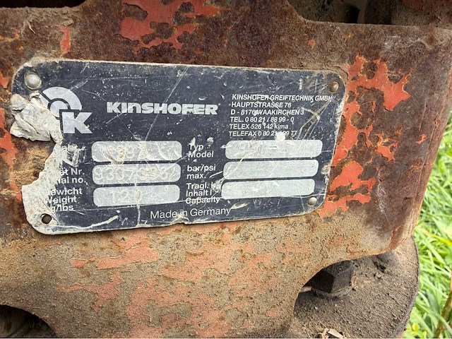 Kinshofer 931 roterende grijper - afbeelding 4 van  4