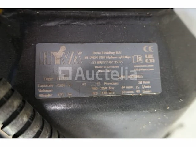 Kinshoffer hydraulische glazen bubbelklem - hyva h921 - afbeelding 10 van  12