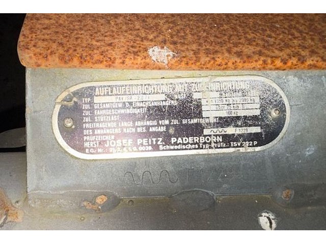 Kipaanhangwagen geremd dubbelas janssens - afbeelding 3 van  12