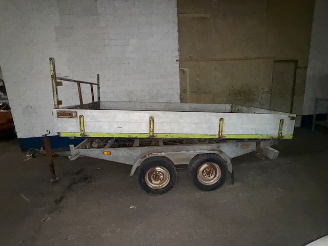 Kipaanhangwagen geremd dubbelas janssens - afbeelding 1 van  12