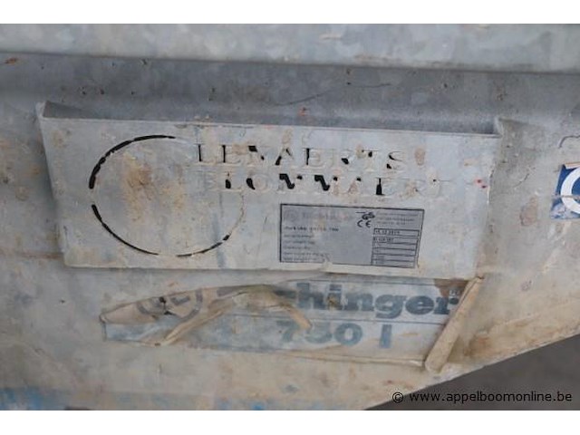 Kipbak, schwinginger, 750 l - afbeelding 2 van  3