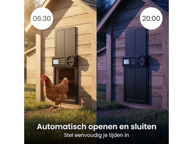 Kippenluik automatisch met timer (5x) - afbeelding 3 van  9