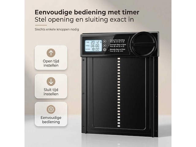 Kippenluik automatisch met timer (5x) - afbeelding 5 van  9