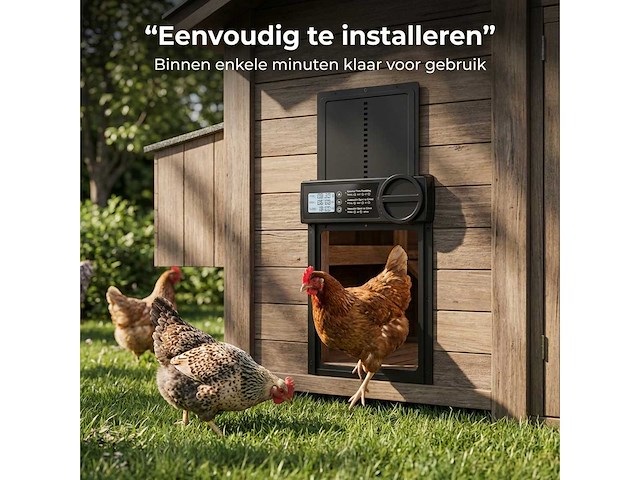 Kippenluik automatisch met timer (5x) - afbeelding 6 van  9