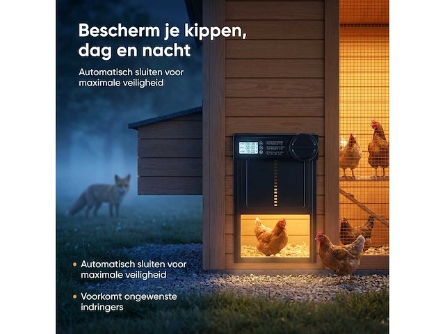 Kippenluik automatisch met timer (5x) - afbeelding 8 van  9