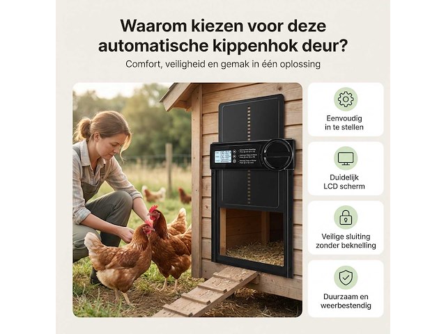 Kippenluik automatisch met timer - afbeelding 4 van  5