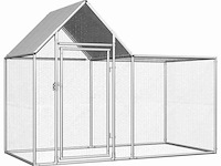 Kippenren 200x100x150 cm gegalvaniseerd staal - afbeelding 1 van  4