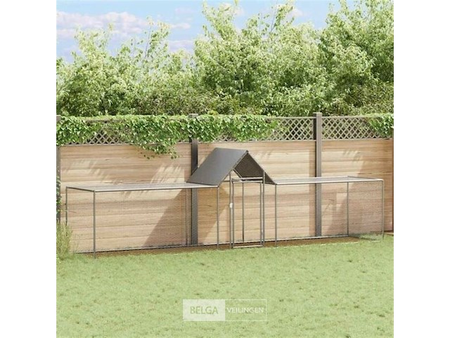 Kippenren 5x1x1,5 m gegalvaniseerd staal - afbeelding 2 van  3