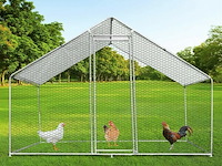 Kippenren metaal - 3x2x2m - afbeelding 3 van  4