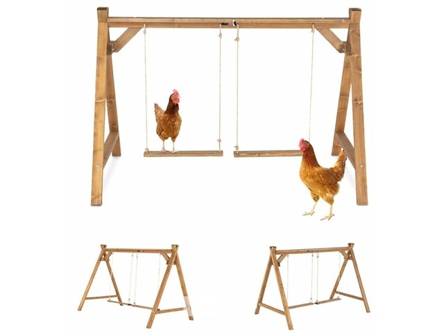 Kippenschommel 128 x 76 x 86cm - afbeelding 2 van  3