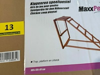 Kippenspeeltoestel / kippentrap 100 x 50 x 81cm - afbeelding 2 van  3