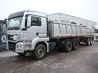 Kipper vrachtwagen man tgs 26.440 6x4 diesel 2014 met kippertrailer - afbeelding 1 van  1