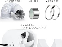Kit met kanaalbuisventilator 100mm - afbeelding 3 van  4