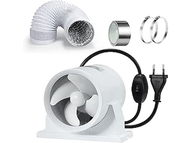 Kit met kanaalbuisventilator 100mm - afbeelding 1 van  5