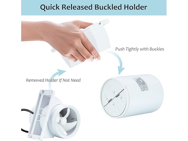 Kit met kanaalbuisventilator 100mm - afbeelding 3 van  5