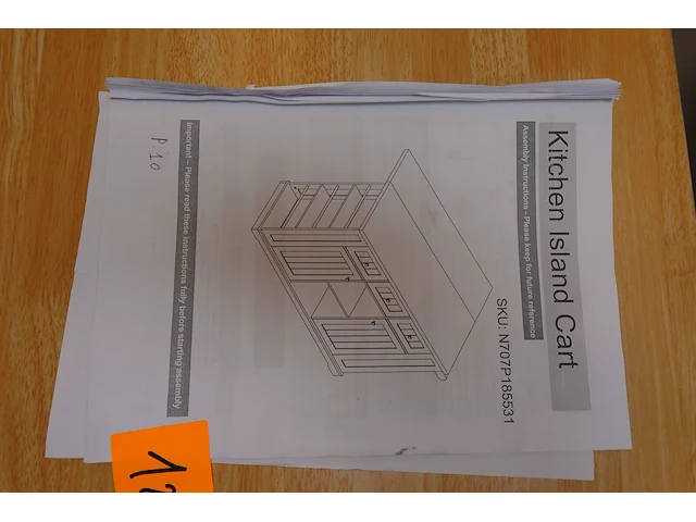 Kitchen island cart - afbeelding 6 van  6