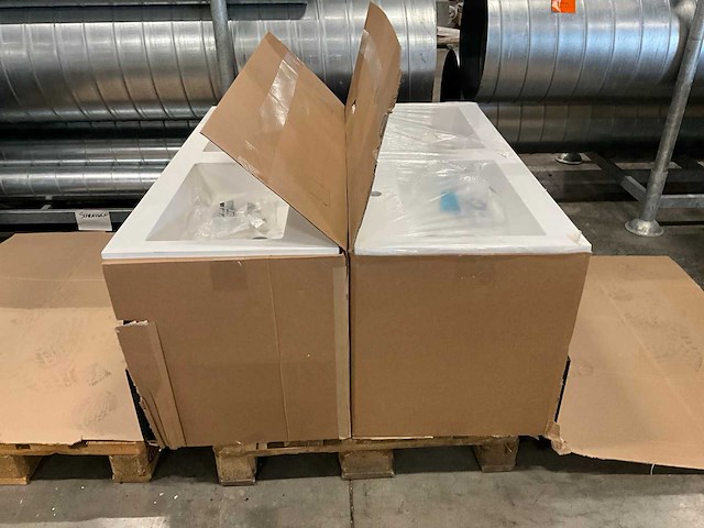 Kivu badkamerkast met wastafelblad (2x) - afbeelding 5 van  5