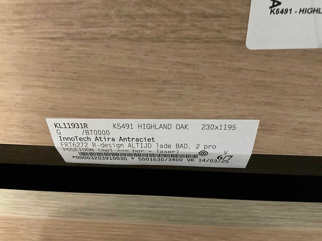 Kivu badkamerkast met wastafelblad en kolomkast - afbeelding 6 van  7