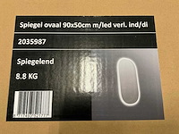 Kivu badkamerkast met wastafelblad en spiegel (2x) - afbeelding 6 van  9