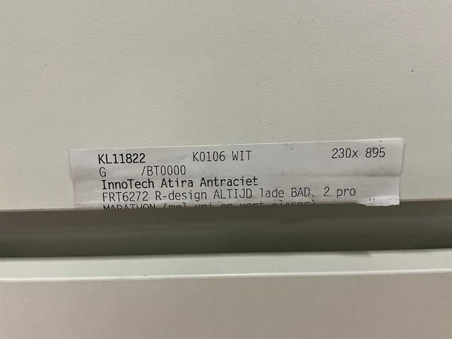 Kivu badkamerkast met wastafelblad en spiegel (2x) - afbeelding 9 van  9