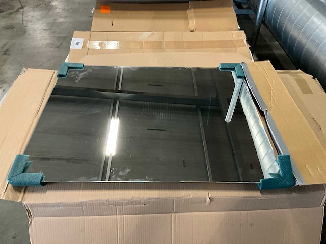 Kivu badkamerkast met wastafelblad en spiegel - afbeelding 4 van  11