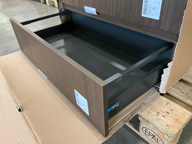 Kivu badkamerkast met wastafelblad en spiegel - afbeelding 7 van  11