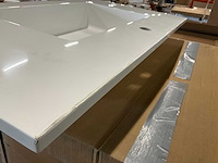 Kivu badkamerkast met wastafelblad en spiegel - afbeelding 11 van  11